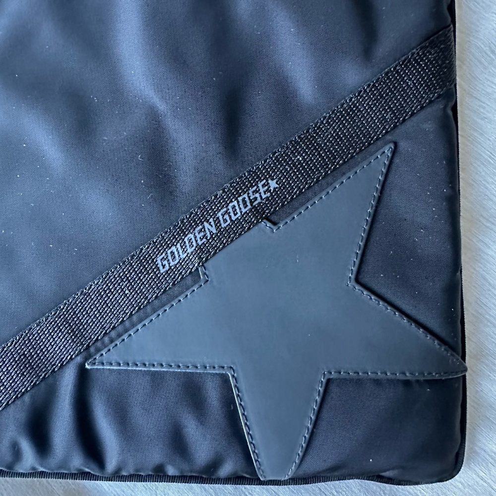 Golden Goose large black nylon Journey pouch - Picture 2 of 6